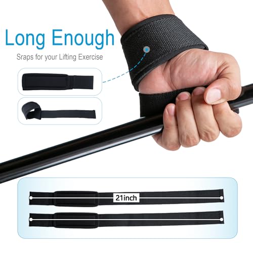 Heavy-Duty Lifting Wrist Straps for Weightlifting & Deadlifts