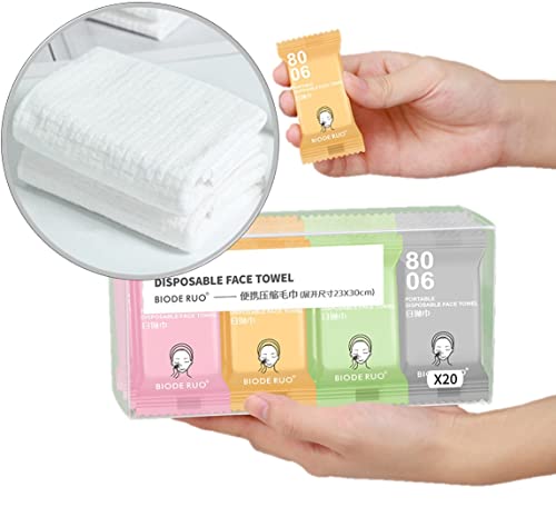 Compressed Cotton Towels - Portable Washcloths for Travel & Camping
