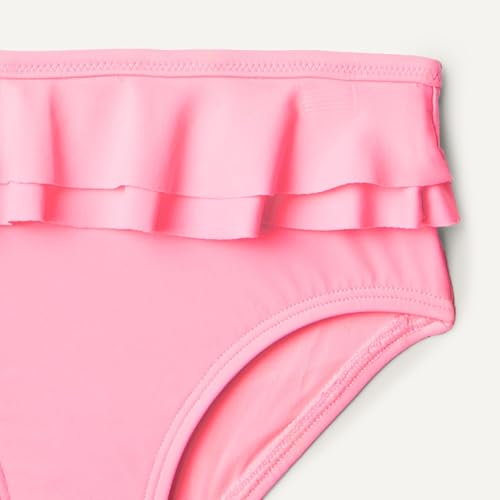 Toddler Girls' Two Piece Swimsuit - Crisscross Straps, Pink - 2T