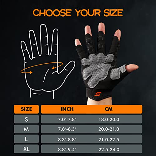 Workout Gloves for Men & Women - Large Weight Lifting Gym Gloves