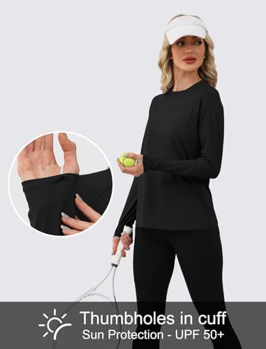 Long Sleeve Athletic Sun Shirt for Women - UPF 50+ Quick Dry