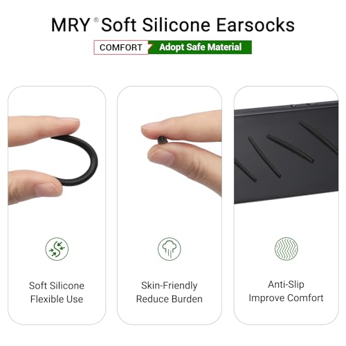 Mryok Replacement Earsocks for Oakley Whisker/Square Whisker/Juliet/Big Square Wire/A Wire Sunglasses - Options