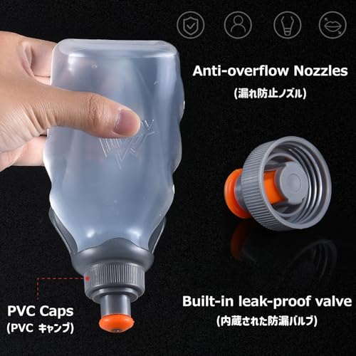 Leakproof 250ml Clip-on Water Bottle - BPA Free Hydration Flask