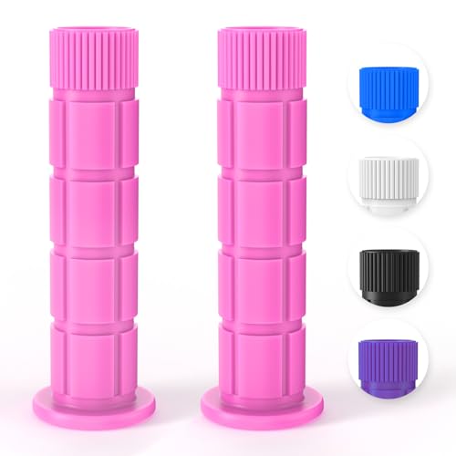Soft Bike Handlebar Grips for Kids - Pink, 4.9" Length