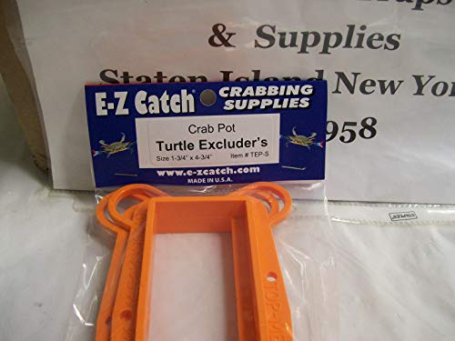 E-Z Catch 2-Pack Plastic Crab Pot Turtle Excluders 1-3/4" x 4-3/4" Floating