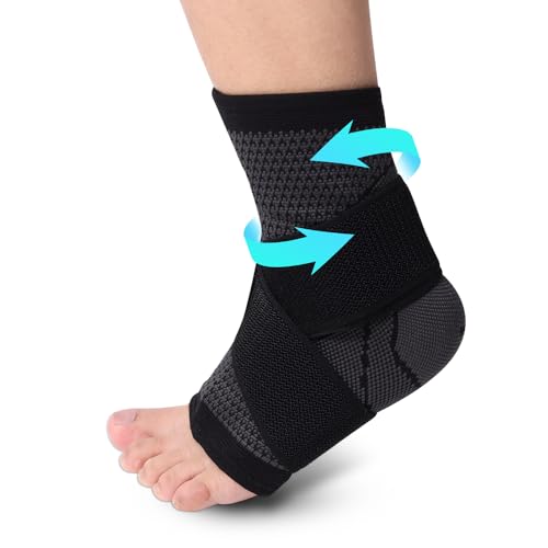 Ankle Brace with Support Strap for Plantar Fasciitis & Recovery - XXL