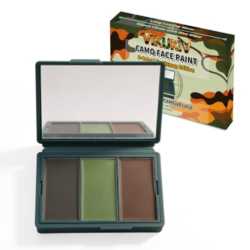 3-Color Woodland Camo Face Paint Kit - Huntsman Edition