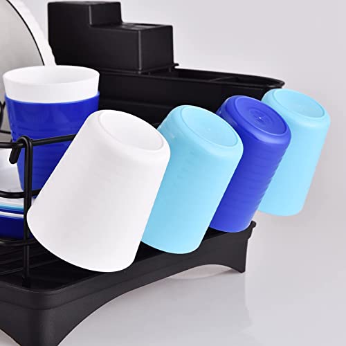 Unbreakable BPA-Free Plastic Drinking Cups - Set of 6, 8oz