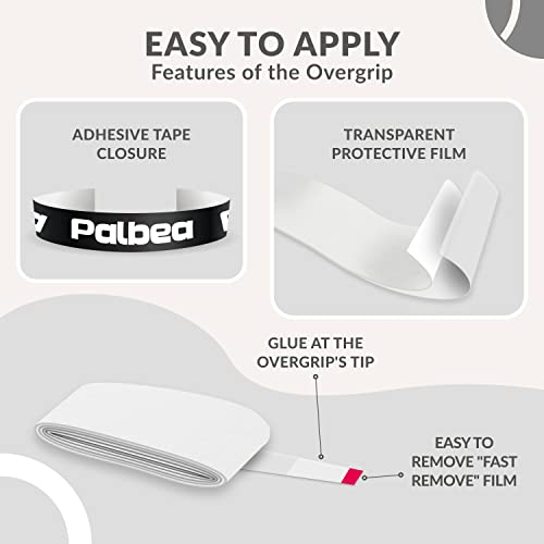 Padel Racket Grip Tape - Pack of 3, Sweat-Absorbent, Anti-Slip