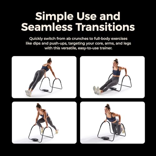 Adjustable Ab Machine - Full Body Exercise Trainer - Black