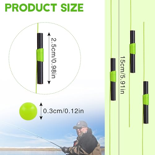 Fishing Slip Bobber Stops - 100pcs Yellow Bobber Stoppers
