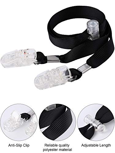 Adjustable Hat Chin Strap Clip - 2 Pack for Windy Days - Clear Stopper