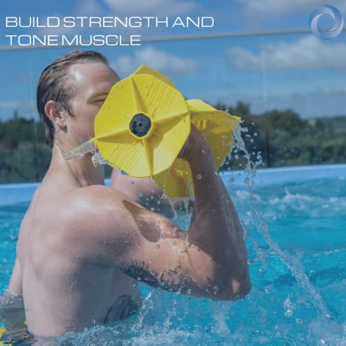 Total Body Pool Exercise System - Hydro-Tone Bells & Fins - Yellow