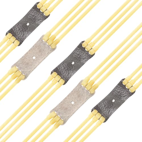 Green Three-Strand Rubber Slingshot Bands 4-Pack for Hunting & Recreation