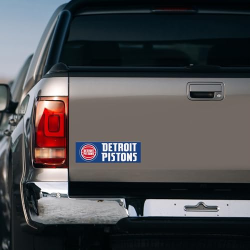 Detroit Pistons NBA Team Spirit Magnet 4x10 Vinyl Decor Badge