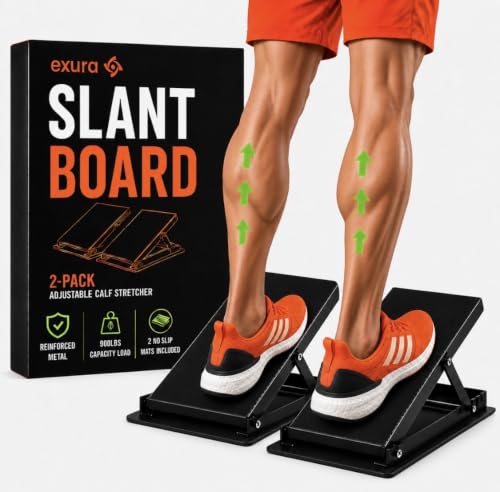 Adjustable Slant Board for Calf Stretching & Plantar Fasciitis Relief