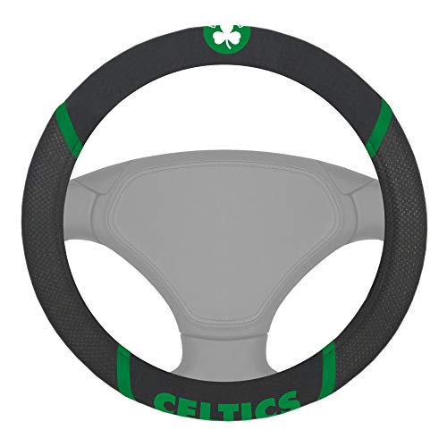Boston Celtics Embroidered Steering Wheel Cover - 15 Inch