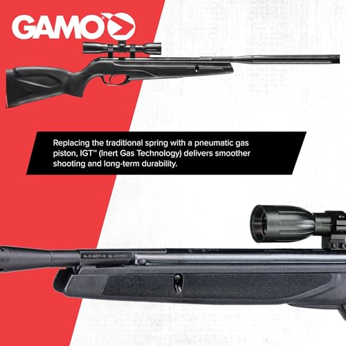 Gamo Wildcat Whisper .177 Caliber Break Barrel Air Rifle - IGT Gas Piston