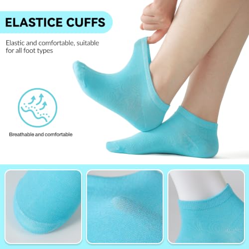 20 Pairs Low Cut Ankle Socks for Women No Show Casual Breathable Soft