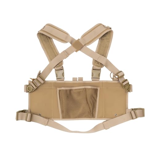 Modular Chest Rig with Removable Mag Pouches - Brown