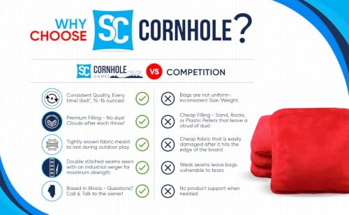 SC Cornhole Games Professional Dual Sided Cornhole Bags Forest/Nature 16 oz Regulation Tournament-Approved