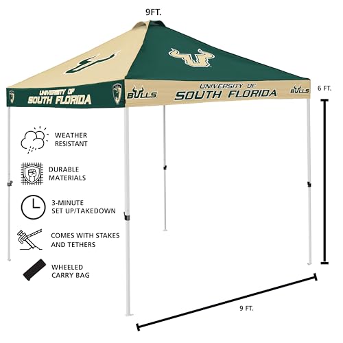 9x9 Foot Tailgating Canopy Tent with Vented Roof & Carry Bag