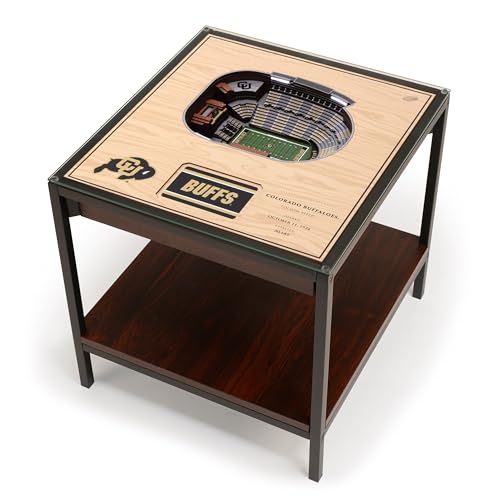 25-Layer StadiumView Lighted End Table - Colorado Buffaloes