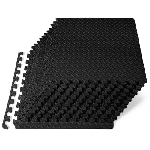 Interlocking Foam Exercise Mat - ½-Inch Thick, 48 SQ FT