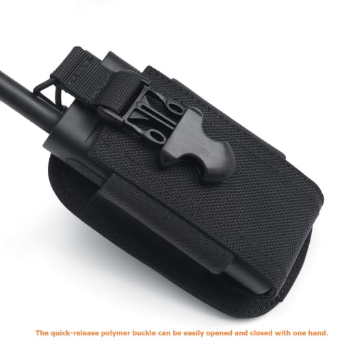 Dotacty Tactical Radio Pouch - Two-Way Radio Holster for Duty Belt, Nylon Holster Case