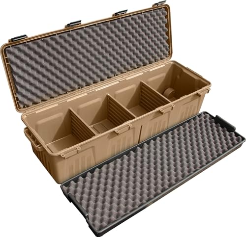 Tactical Rifle Crate with Wheels - 39" Hard Gun Carrying Case