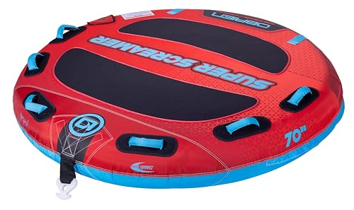Super Screamer Towable Tube for 2 Riders - Red/Blue