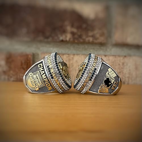 2025 Fantasy Football Championship Trophy Ring - Gold & Silver Tone