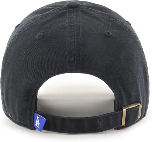 47 Brand MLB Los Angeles Dodgers Black White Adjustable Baseball Cap - One Size