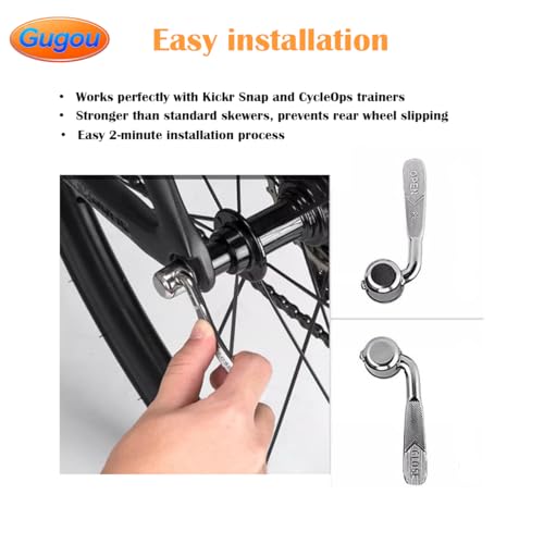 Quick Release Rear Wheel Skewer for Road & Mountain Bikes