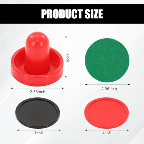 16-Piece Air Hockey Pucks and Pushers Set - Professional Quality