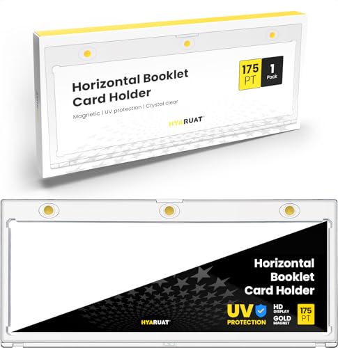 175PT Horizontal Booklet Magnetic Card Holder for 3 Cards - 1 Pack