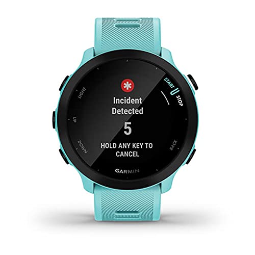 Garmin Forerunner 55 GPS Running Watch - Aqua, Renewed