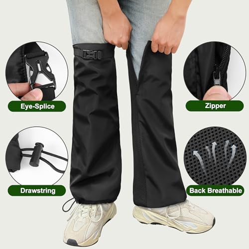 Breathable Lawn Care Leg Gaiters - 2 Pcs Adjustable Leg Guards