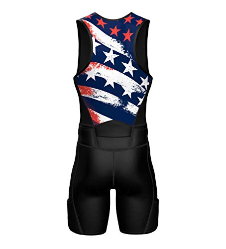 Men's Premium Triathlon Suit - Padded Tri Suit for Swim, Bike, Run