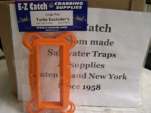 E-Z Catch 2-Pack Plastic Crab Pot Turtle Excluders 1-3/4" x 4-3/4" Floating