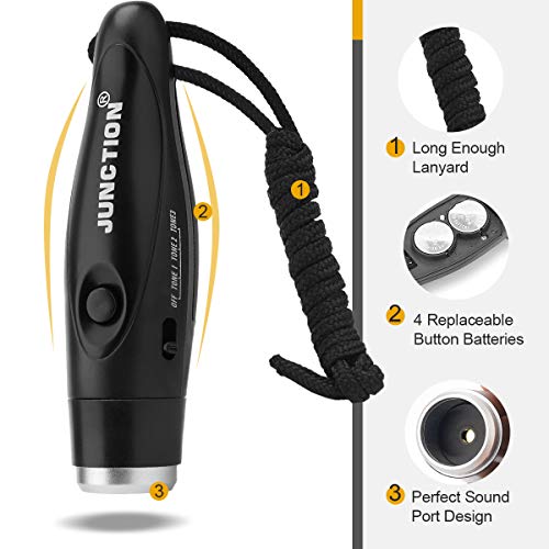 Battery Operated Electronic Whistle with Adjustable Volume - 3 Loud Sounds
