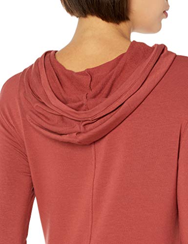Women's Supersoft Terry Hoodie - Sustainably Sourced Rayon Blend, Brick Red, X-Small