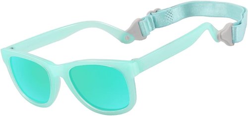 MAXJULI Baby Sunglasses - Safe & Soft Design with Adjustable Strap | BPA Free for Infants 0-24 Months