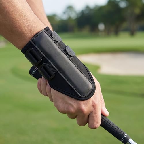 Golf Wrist Training Aid with Arm Band & Grip Rods for Beginners - Improve Swing