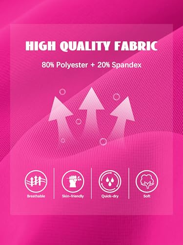 Girls Quick Dry Dolphin Shorts - 5 Pack Athletic Gym Wear