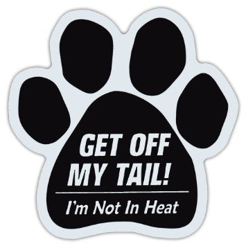 Dog Paw Shaped Car Sticker - Funny No Tailgating Decal for Vehicles