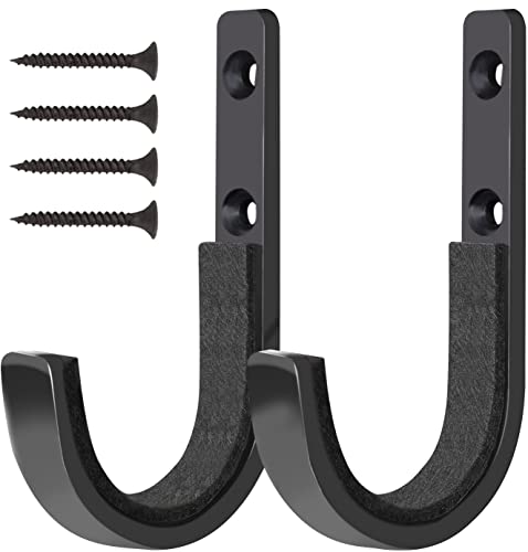 Gun Rack Storage Hooks for Rifles & Shotguns - Black 1 Set