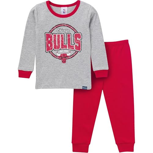 Baby NBA Snug Fit Cotton Pajama Set - Chicago Bulls - 18 Months