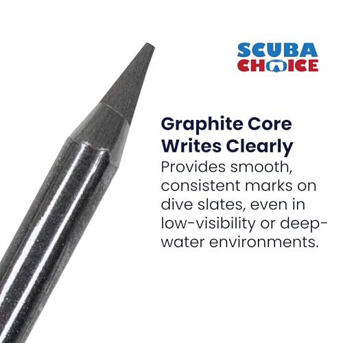 Graphite Pencil for Dive Slate with Cap & Bungee - 3.5"