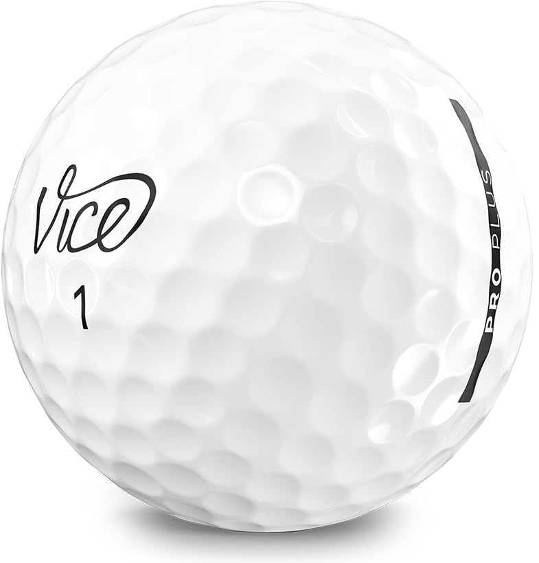 Vice Pro Plus Golf Balls - White Standard 4 Piece Urethane